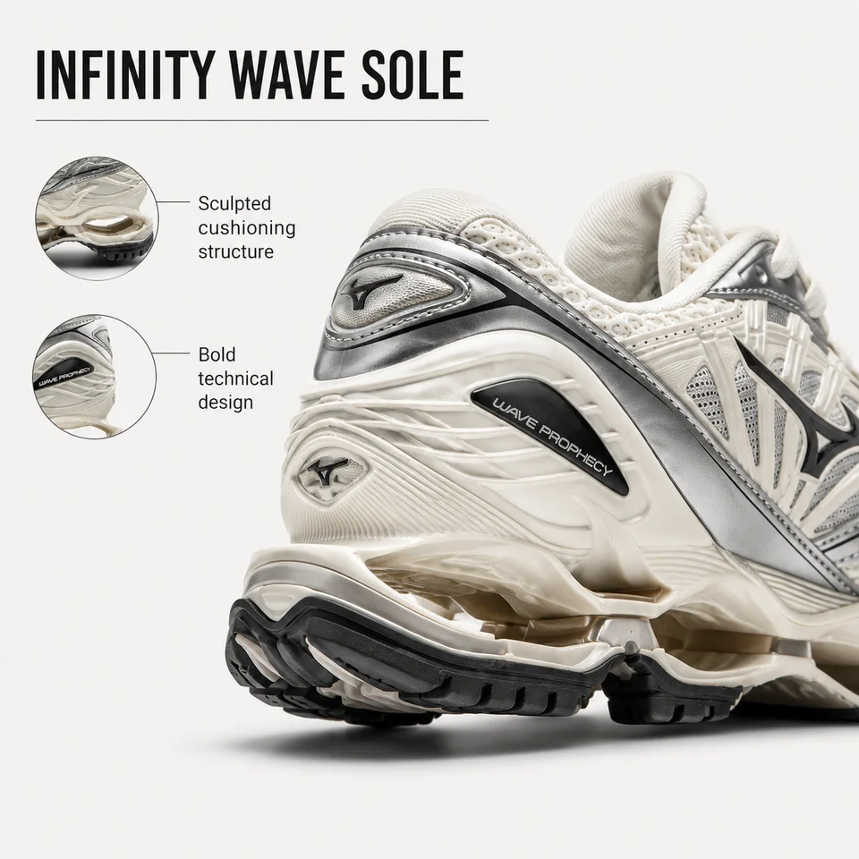 Mizuno WAVE PROPHECY LS Men Running Shoes 2026 New Off-White