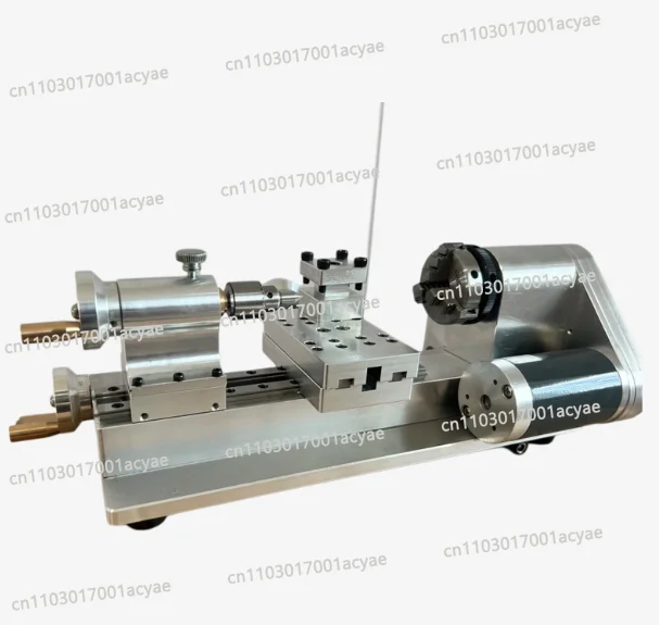 Exquisite DIY Mini Lathe Multi functional Woodworking Homemade Small Lathe Portable Desktop Micro Lathe 220V 80W 100-2500r/min