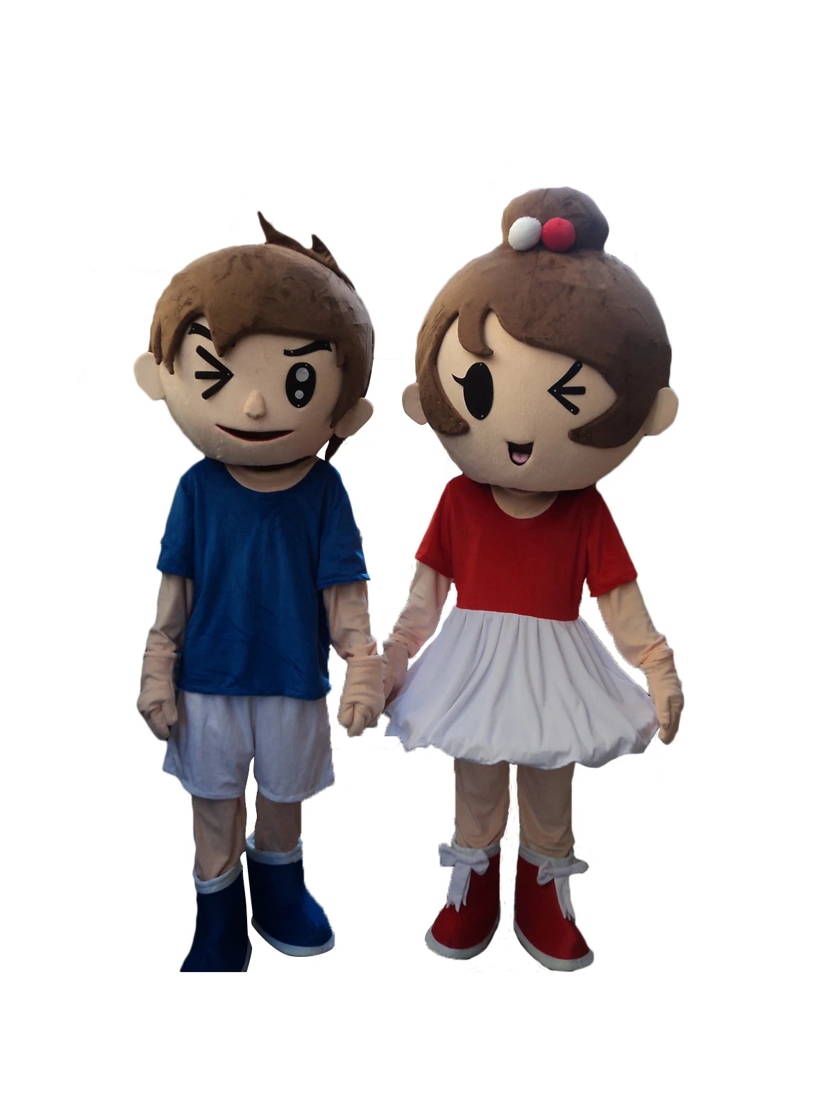 Boy and Girl Halloween Mascot Costume Fancy Dress Cosplay Outfit