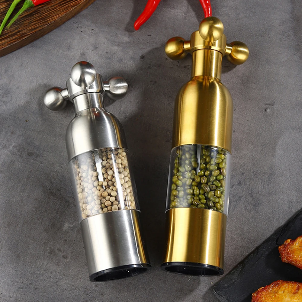 Pepper Mill Manual Stainless Steel Salt and Pepper Grinder Set with Adjustable Ceramic Grinding Spice Grinder