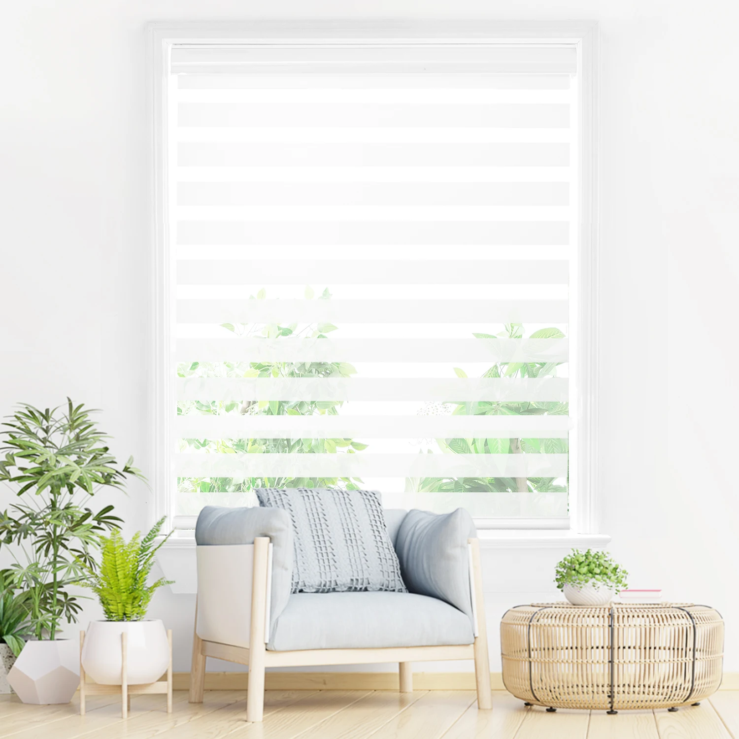 Day and Night Home Decorative Zebra Blinds Office Hardwired Multicolor Wireless Window Blinds Bedroom Home Blinds for Windows