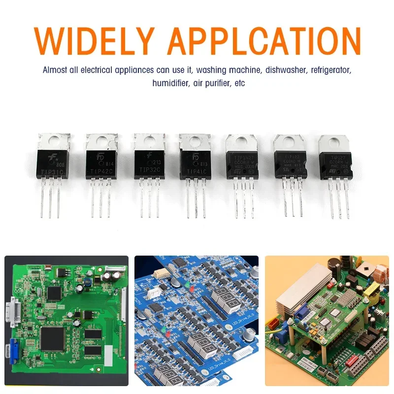 5/10pcs transistors DIP TIP122 TIP127 TIP142 TIP147 TIP31C TIP32C TIP41C TIP42C Transistor TO220 plug-in
