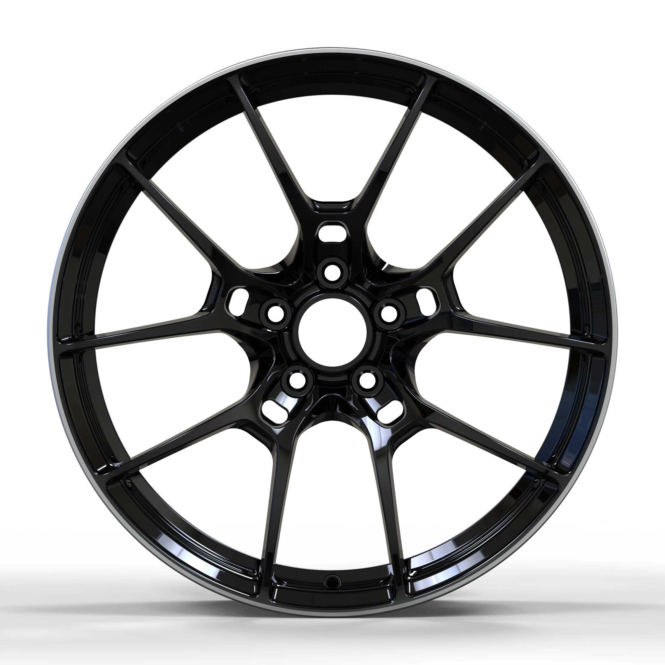 Wangu 5x112 5x120 5x114.3 1 Piece Rims Deep Lip Concave Dish Hub Forged Passenger Car Wheels