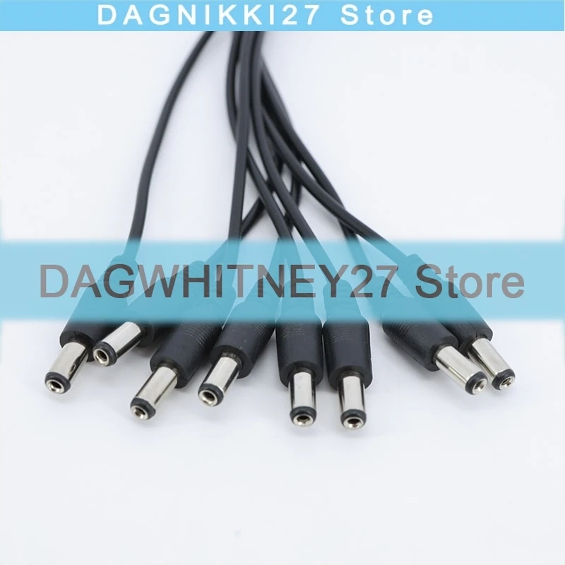 12V DC Power Supply 1 Female to 8 Male way Splitter Plug extension Cable 5.5*2.1mm connector for Led strip light V