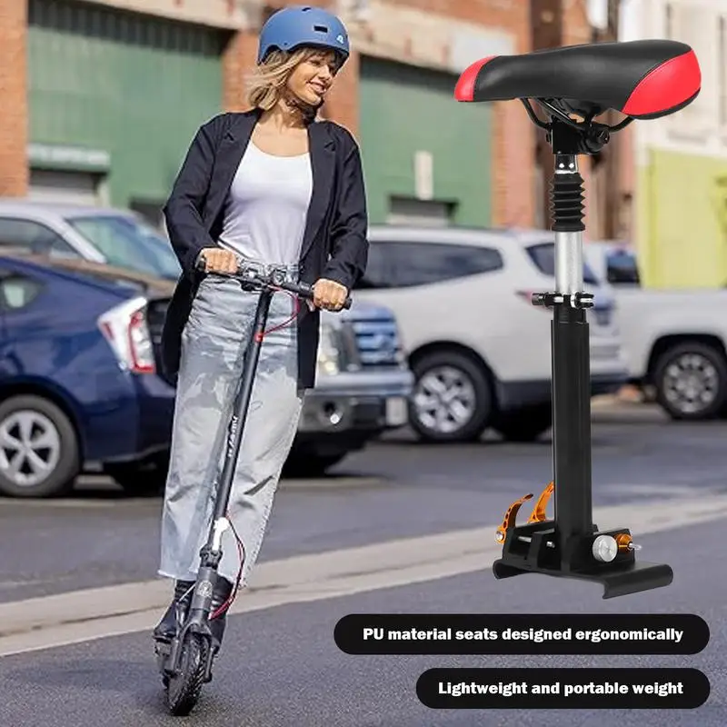 Sela de amortecedor para scooter elétrico, assento confortável de scooter, sela ergonômica e resistente, acessórios para conforto aprimorado do ciclismo