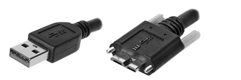 USB 3 Bit Maxx Cable with Type A Friction Fit connector to ROBOTIC / DRAG CHAIN cable to Micro B Straight