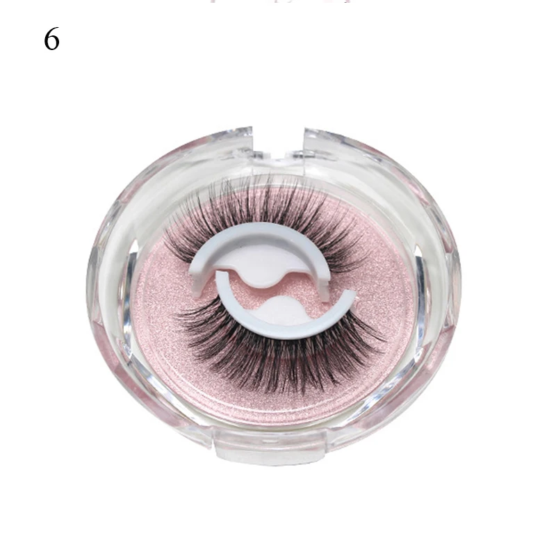 1 Paar Make-up selbstklebende falsche Wimpern aus künstlichem Nerz, keine Rückstände auf der Haut, 3D-falsche Wimpern, wiederverwendbar, natürliche lange Wimpern – Detail 14