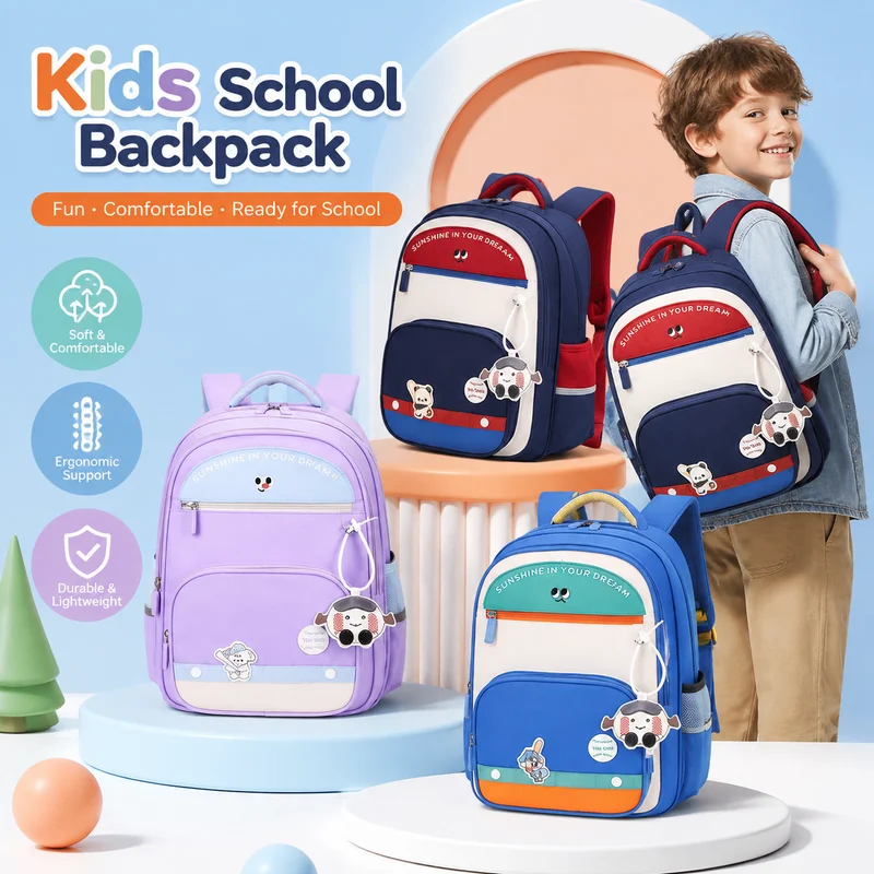 Sun Eight Ultra‑Light Backpack, Large‑Capacity Pressure‑Relief, Adjustable Breathable Straps For Daily School Outdoor Travel Use