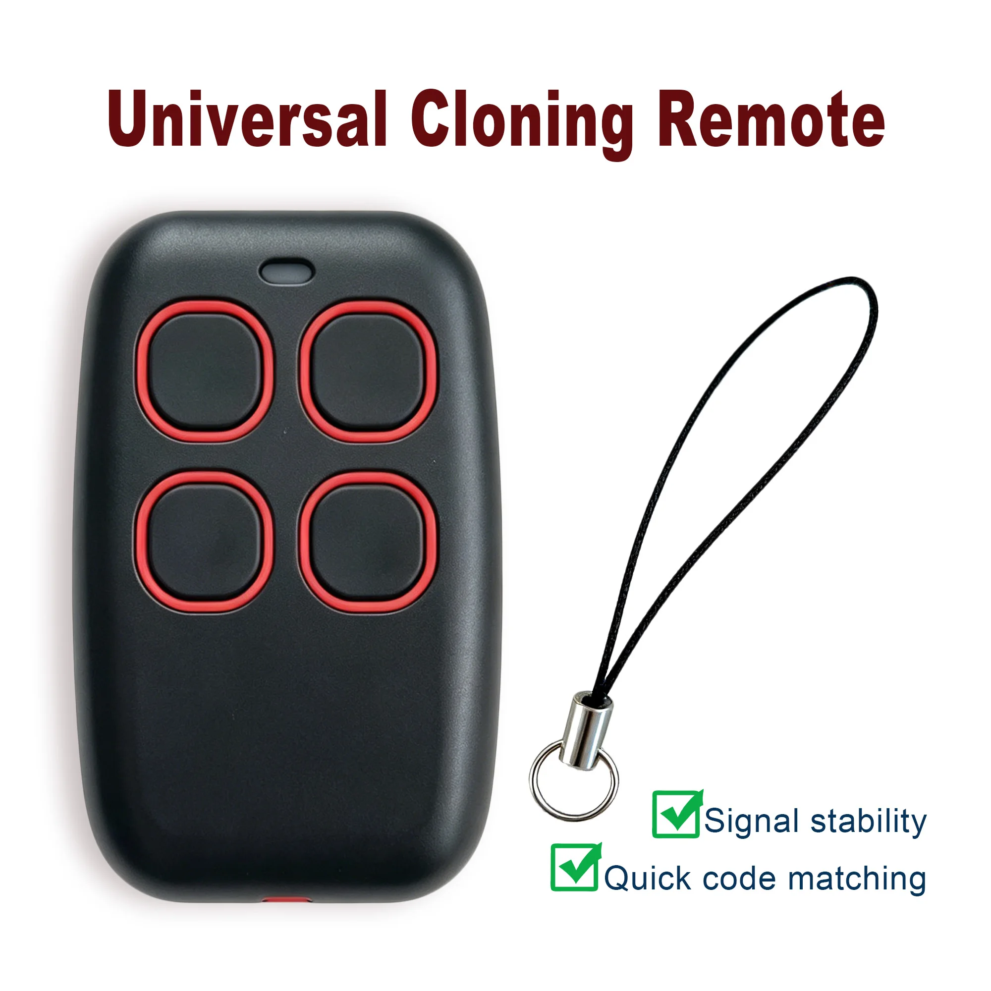 4-In-1 Multi-Frequency Remote Duplicator 280-868MHz Wireless Clone Key Fob For Garage Door Automatic Gate Opener