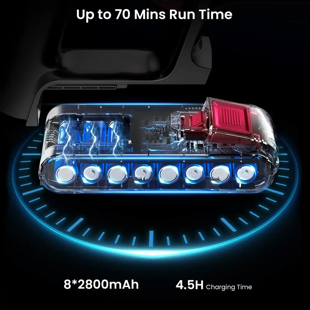 550W 45Kpa Cordless Vacuum Cleaner LED Screen Wall Mount 70Mins Runtime HEPA Filter Wall-mounted Charging Home Stick Vacuum Low