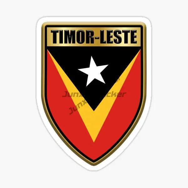

TIMOR- LESTE Flag Self-adhesive Car Sticker Truck Racing Car Laptop Moto Helmet Door Book Decal Customizable