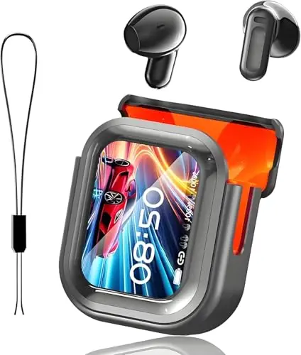 Wireless Translation Earbuds With LCD Touch Screen Charging Case Real Time Two Way Translator in 148 Languages Bluetooth 6.0
