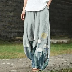 Abstract Creative Lazy Black Cat Painting Art Casual Pants Harajuku Kawaii Meow Trousers Loose Pocket Wide Leg Pants Streetwear