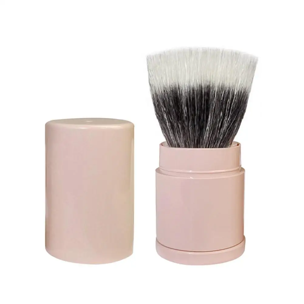 1pcs Portable Retractable Makeup Brush Loose Powder Hair With Telescopic Fiber Brush Makeup Blush Tool Soft Cover N9S4