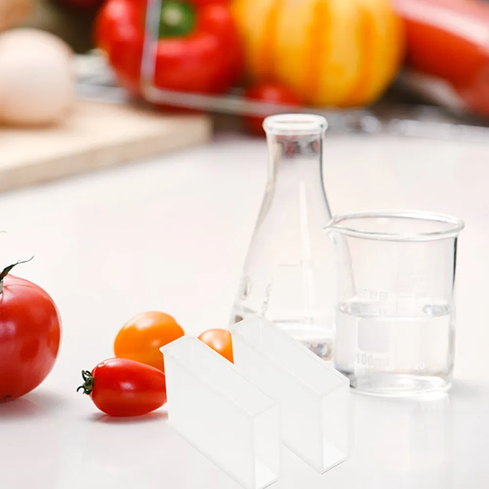 Premium Glass Cuvette 50Mm Path Length for Spectrophotometer Laboratory Use High Transparency Accurate Reading