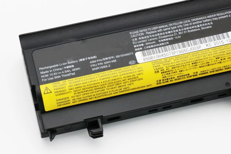 SB10H45071 00NY486 71 + batería de ordenador portátil para Lenovo ThinkPad L560 L570 Series SB10H45073 SB10H45074 batería