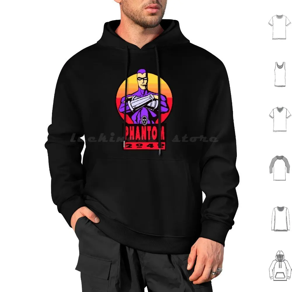 The Ghost Who Walks Hoodie cotton Long Sleeve 90S Nineties Phantom 2040 Gaming Gamer Retrogame Pixel Art 16 Bit Geek