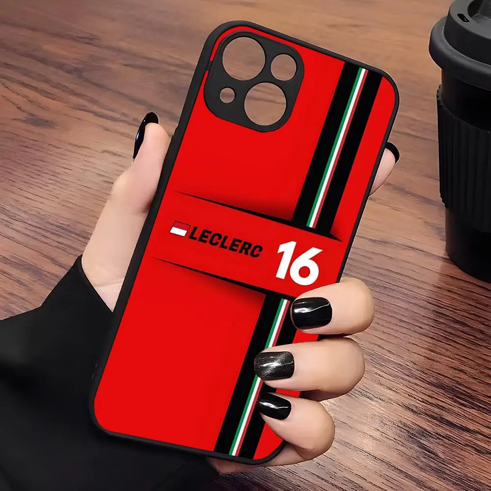 حافظة هاتف Charles Leclerc 16 شفافة غير لامعة لهاتف آيفون 16 15 ماكس 14 13 Mini 12 Pro 7 8 11 XR Xs X Plus غطاء خلفي