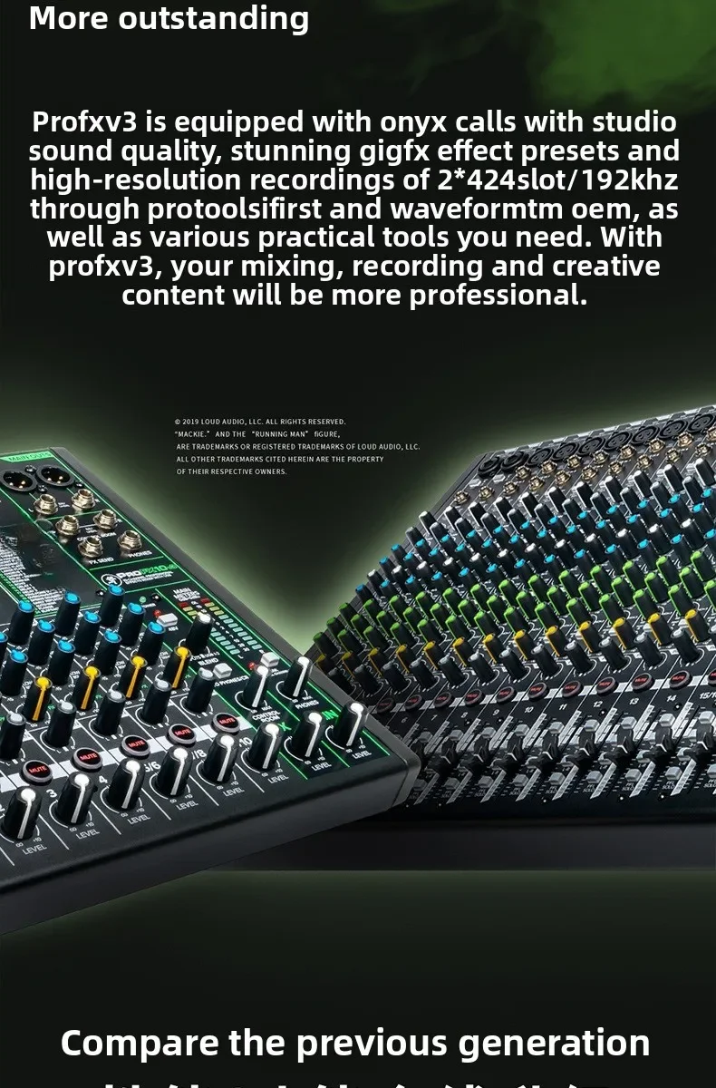 Mixer ProFX12V3 Mixer analogico a 12 vie con effetti