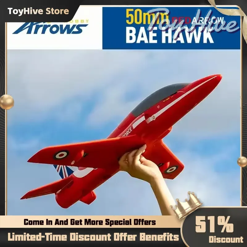 متوفر في السهام 50 مللي متر قناة السهم الأحمر مثل نموذج حقيقي على مستوى الدخول رمي اليد المقاتلة الثابتة الجناح تجميعها طائرات التحكم عن بعد #1