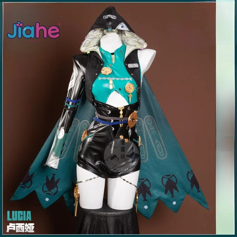 لعبة جديدة Zenless Zone Zero Lucia Elowen أزياء تنكرية من الجلد شورت كيب إكسسوارات زي كرنفال الهالوين #1