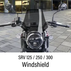 New For QJMOTO SRV300 Accessories Windshield Sports Windscreen Wind Deflector Fit QJMOTO SRV300 SRV125 SRV250 SRV 125 / 250 /300