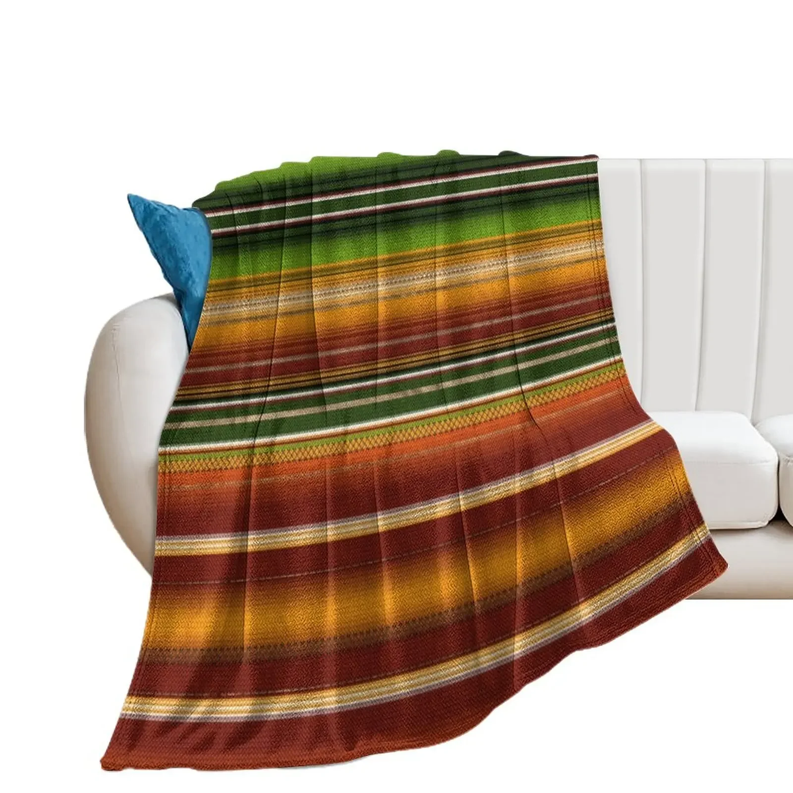 

Mexican serape #1 Throw Blanket Polar Sofa Throw Blankets