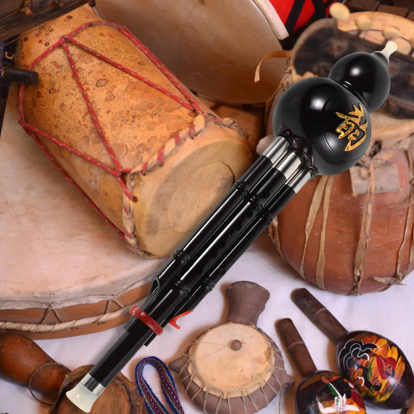 

1pcs Resin Cucurbit Flute Detachable C Key Flute For Beginners Portable Easy Clean Music Ethnic Wind Instrument Travel