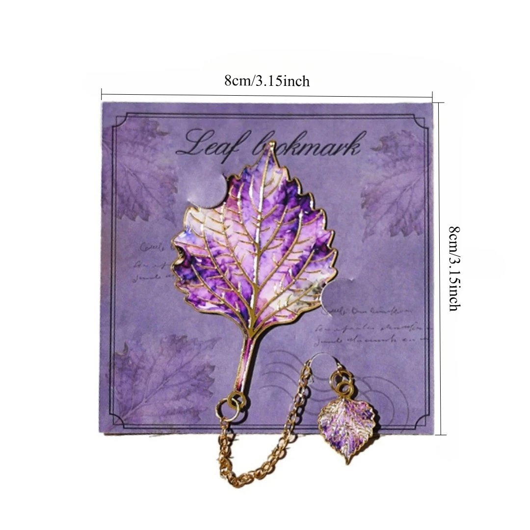 Leaf Alloy Bookmark, Retro Artistic Exquisite High-end Book Clip, Cultural And Creative Souvenir