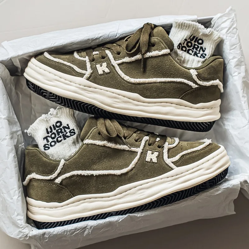 

2026, новая модная спортивная обувь в корейском стиле, парусиновая обувь для студентов, спортивная и мужская обувь для отдыха, универсальные туфли для доски