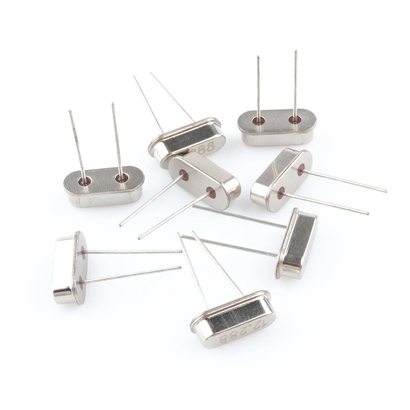 10PCS 4Mhz 6Mhz 8Mhz 12Mhz 16Mhz 20Mhz 24Mhz 32.768K Quartz Crystal Resonator Passive Oscillator HC49S 8.000MHZ