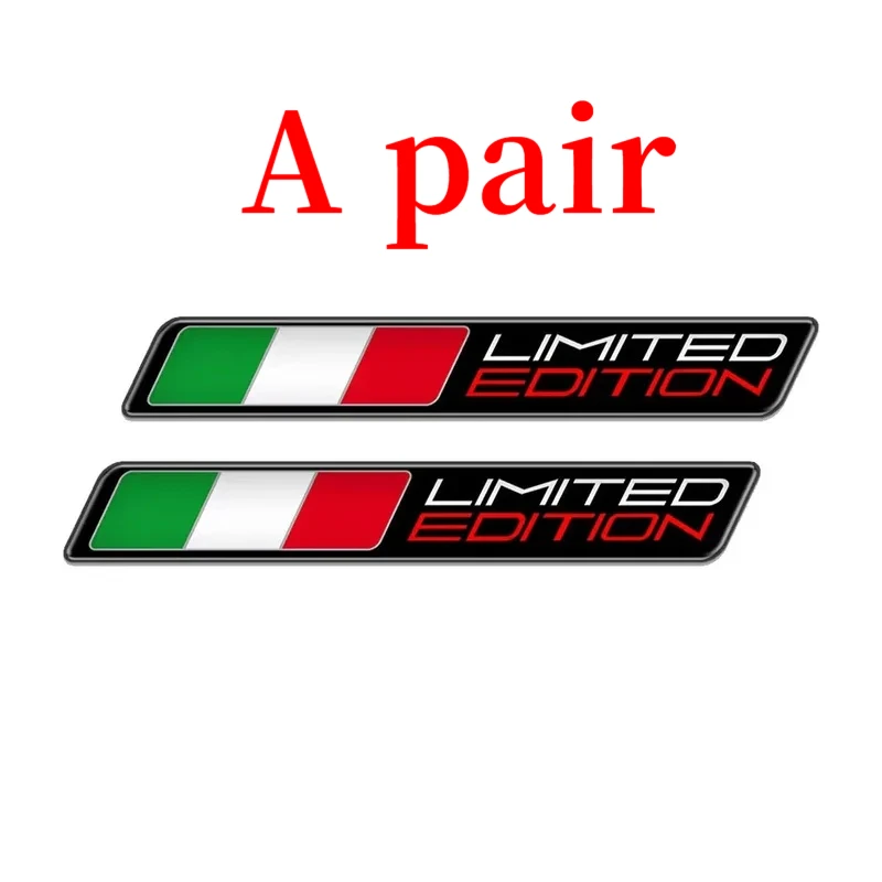 

For motorcycle car helmet luggage 3D gel stickers 3D decal helmet A pair of Italian logo high-quality