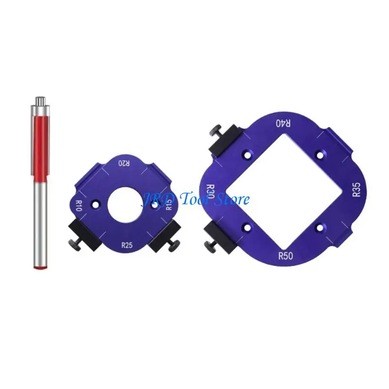 A2UD Aluminum Round Corner Radius Template Set Router Table Jigs for Woodworking