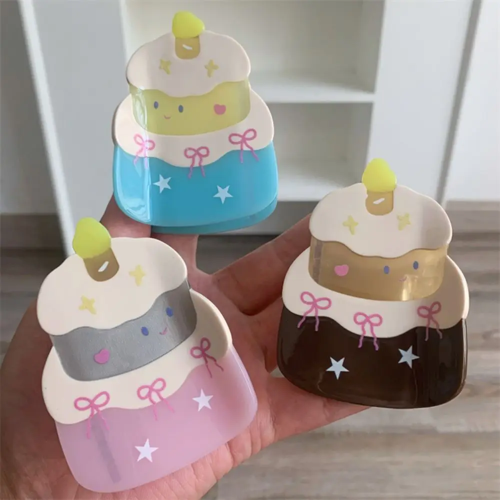 Sweet Birthday Cake Bow Cake Hair Grab Dessert Hairpin Cartoon Hair Claw Headwear Geometry Acetic Acid Shark Clip Girls