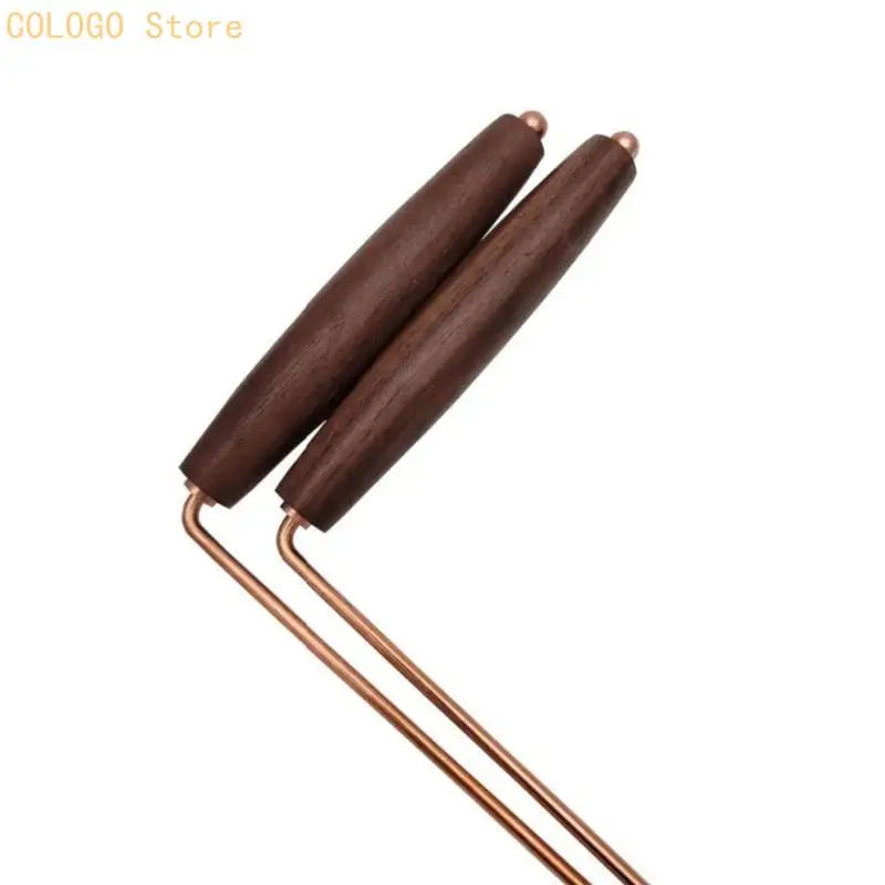 Dowsing Equipment with Wooden Handle Spiritual Detection for Evil D0LD