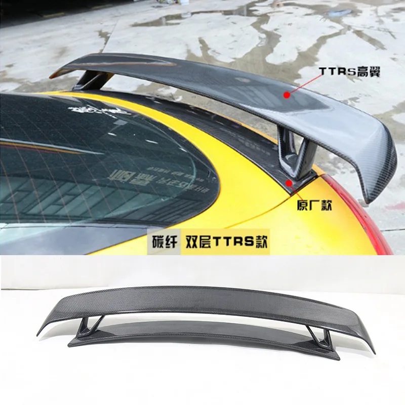 

For 07-13 Audi TT TTS TTRS MK2 modified RS carbon fiber rear wing, spoiler and air deflector