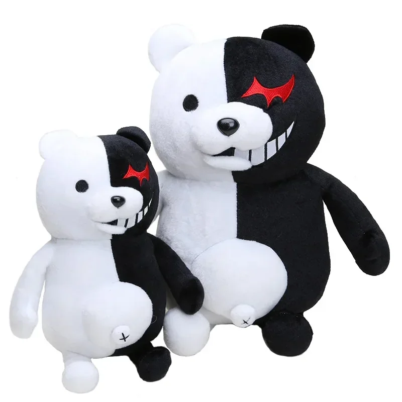25cm Anime Dangan Ronpa Super Danganronpa 2 Monokuma Black&White Bear Plush Toy Bear Soft Stuffed Animal Dolls Toys