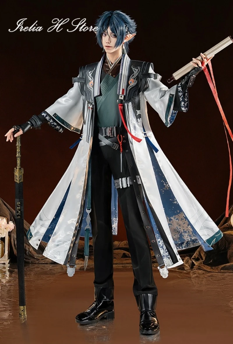 Irelia H Zuo Le From Arknights 코스프레 의상 할로윈 의상 애니메이션 게임 Zuo Le 유니폼 슈트 탑 바지 코트