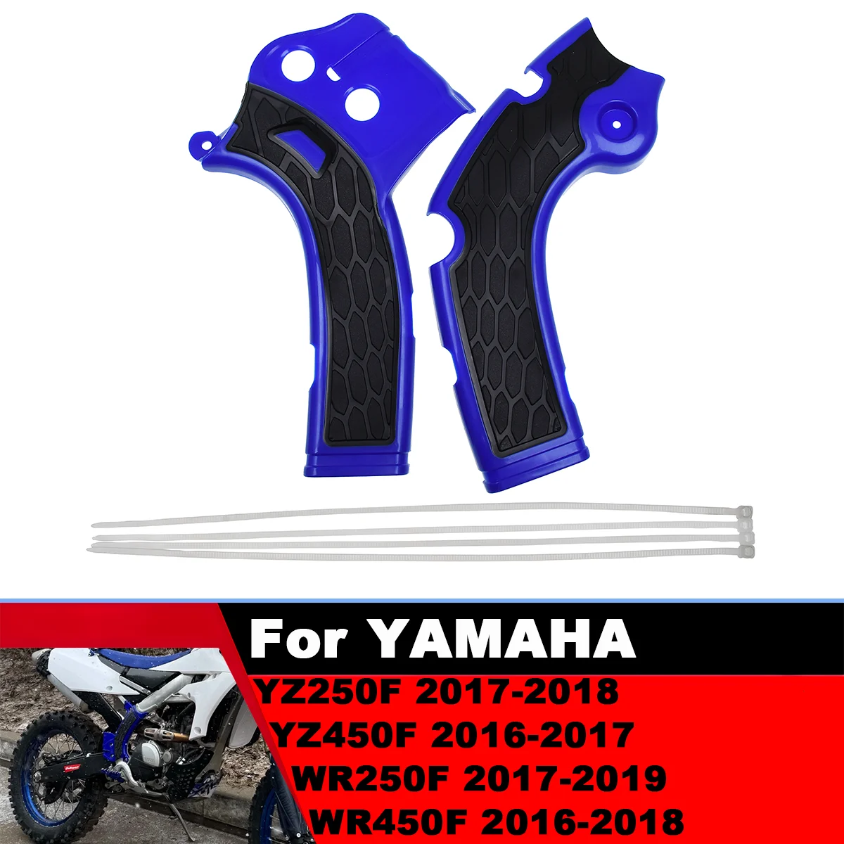 Motorcycle Frame Protective Shell Protective Cover Frame Guard Plate For YAMAHA YZ250F YZ450F WR250F WR450F 2016 2017 2018 2019