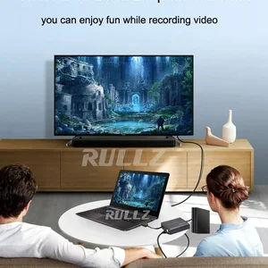 Thẻ ghi video Rullz-HDMI, TV Loop, Tấm ghi trò chơi, Hộp phát trực tiếp, USB 2.0, GRABBER cho máy ảnh PS4, 4K, 60Hz, 1080p 10 Tấm chụp mới bán hàng chính - 5