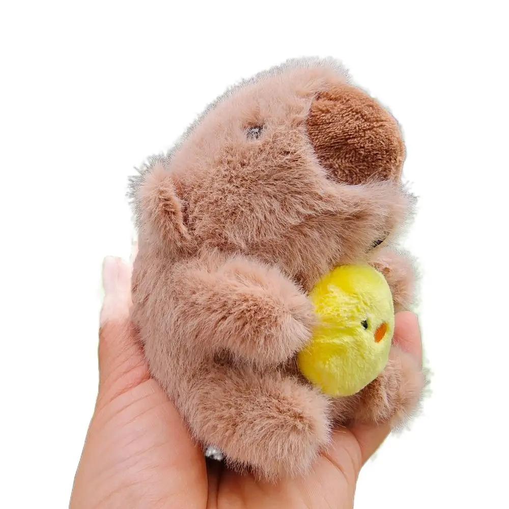 Fashion Doll Toy Plush Capybara Keychain Keyring Creative Capybara Plush Pendant Funny Cute Capybara Plush Doll Backpack Decor