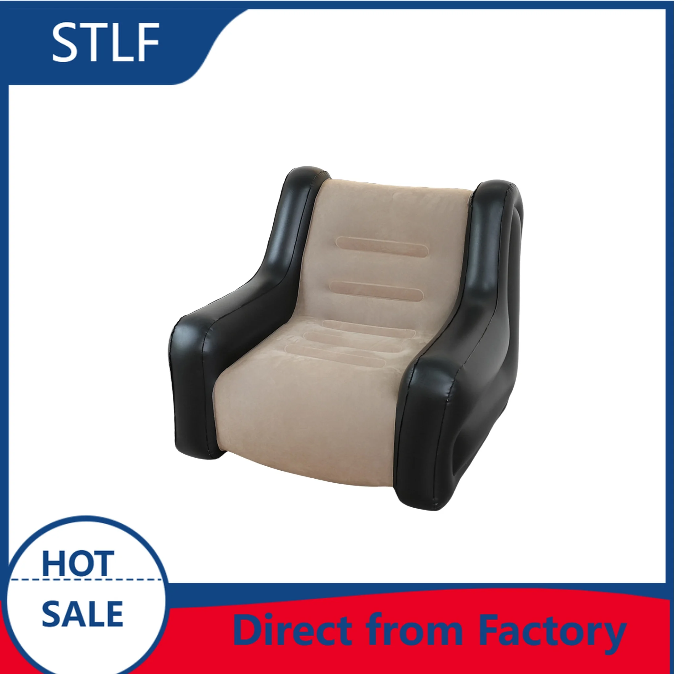 Single and Double Inflatable Air Sofa with Built-In Li Battery Pump