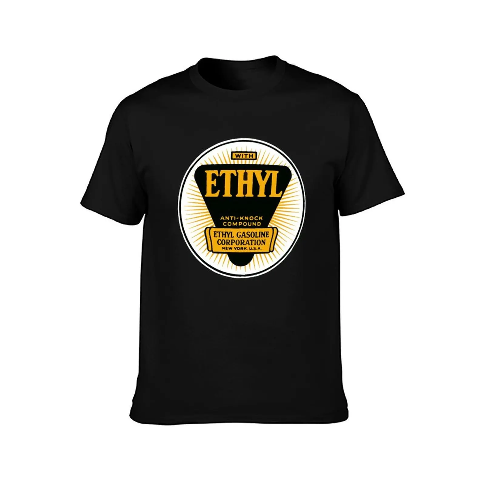 Ethyl Antique Sign T-Shirt Non-Shrink Basic Cotton T-Shirt