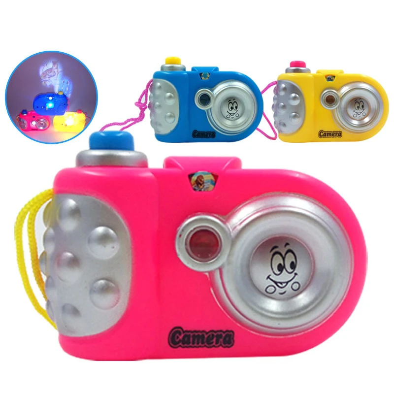 Children's puzzle projection camera toys, children's plastic toy projection cartoon simulation cameras, children's toy gifts