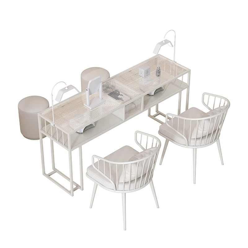 &Nordic Aesthetic Nail Table Unique Design Elegant Premium Trendy Beauty Table De Manucure Salon Furniture