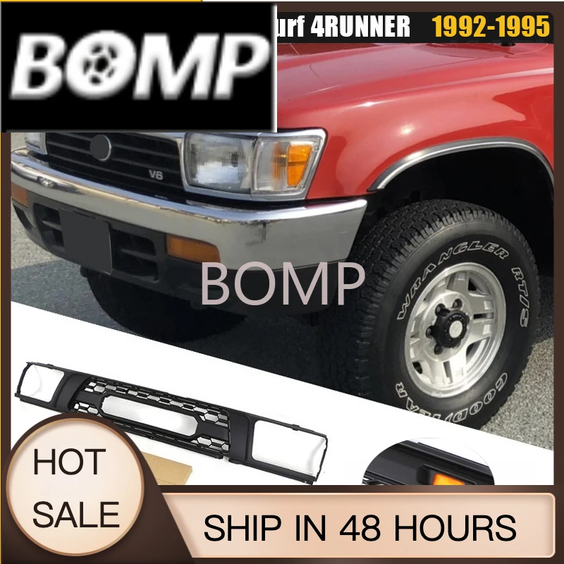 Parrilla Delantera BOMP para Toyota Hilux Surf 1992-1995 4Runner 1992-1995, Reemplazo de Parrilla Delantera para SUV, Accesorio de Tuning Exterior para Auto