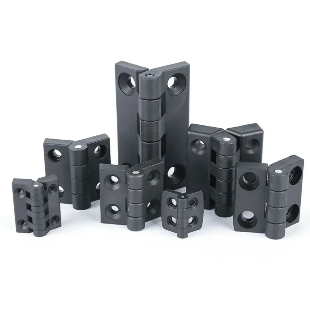 Professional Black ABS Plastic Door Hinge Durable Wear-Resistant Cabinet Hardware for Furniture