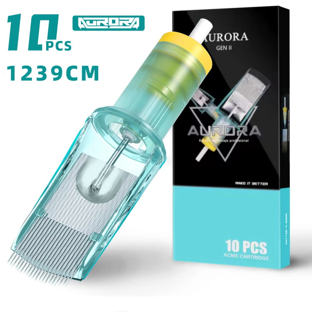 

5/10PCS Tattoo Cartridge Needles 29/35/39/45/49CM Disposable Sterilized Safety Tattoo Needle for Tattoo Machines Tattoo Supplies