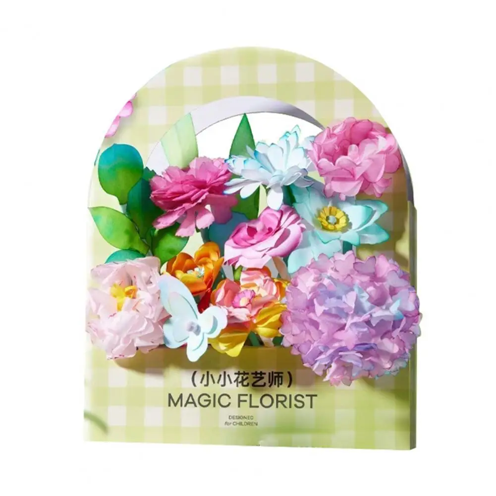 

Diy Handmade Bouquet Kit Educational Diy Watercolor Flower Art Kit for Kids Handcrafted Paper Flower Bouquet Projects for Young