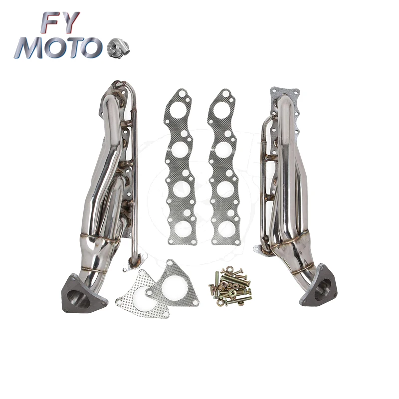 

For T Oyota Tundra 5.7L V8 2007-2016 And 2008-2014 T Oyota Sequoia 5.7L V8 Stainless Steel Shorty Header-Polished Finish